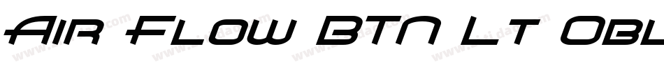 Air Flow BTN Lt Oblique字体转换